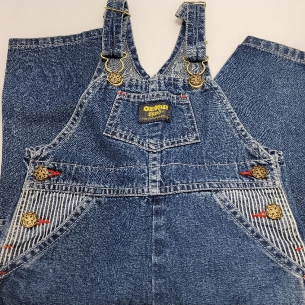 Oshkosh B'gosh Denim Vestbak Overalls with Snap Leg Opening
